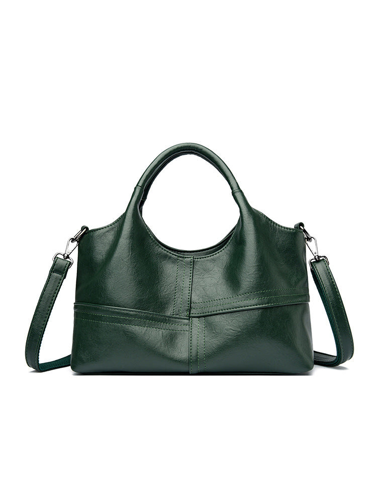 Soft Leather Handbag Women's Lightweight Large Capacity Crossbody Bag