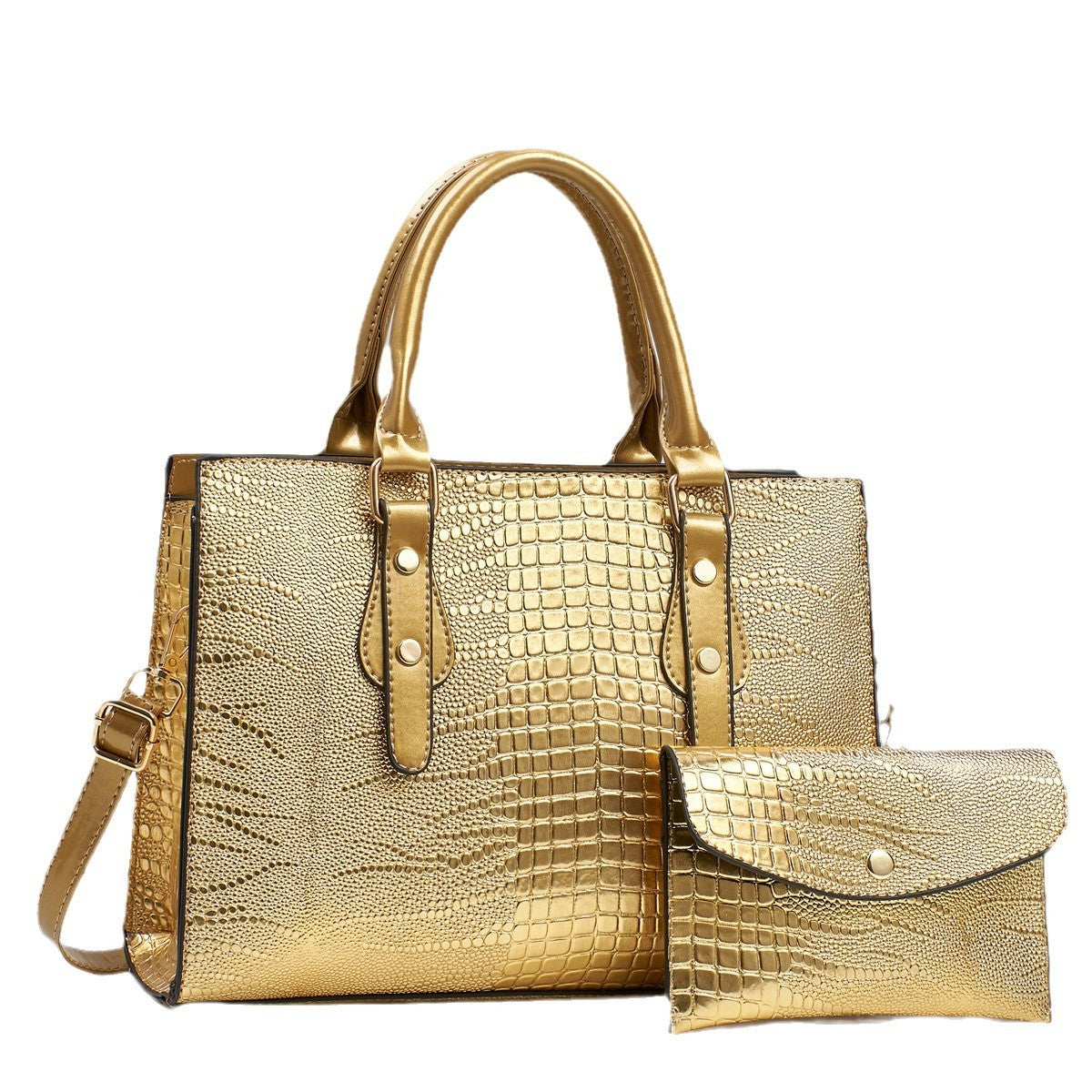 Ladies Commuter Shoulder Portable Crossbody Bag With Matching Purse