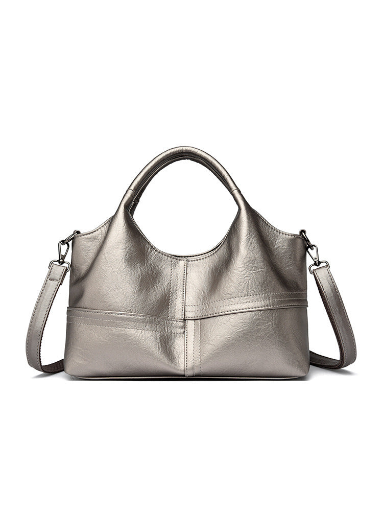 Soft Leather Handbag Women's Lightweight Large Capacity Crossbody Bag