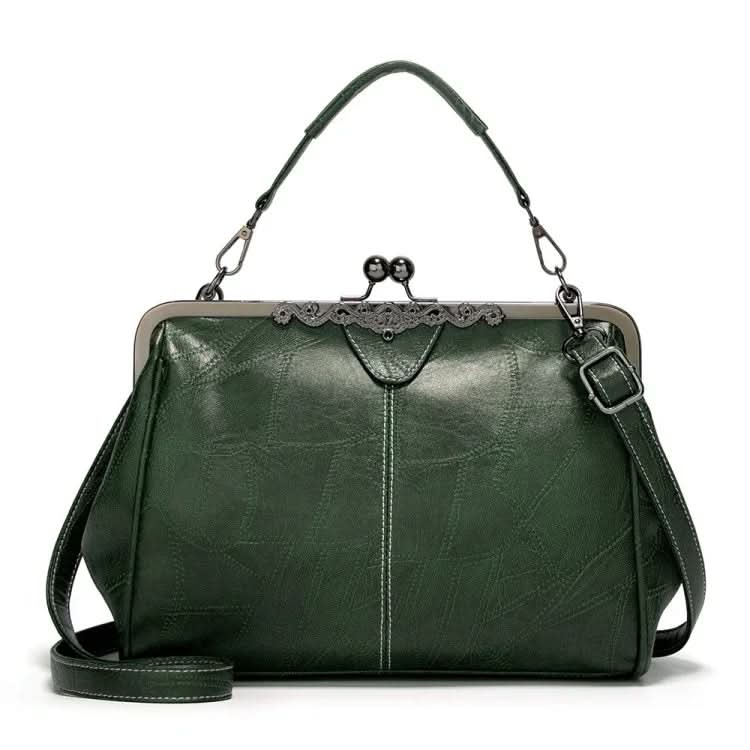 Vintage Buckle Handbags Adjustable Crossbody Bag Bag Pleasures and Sins Green