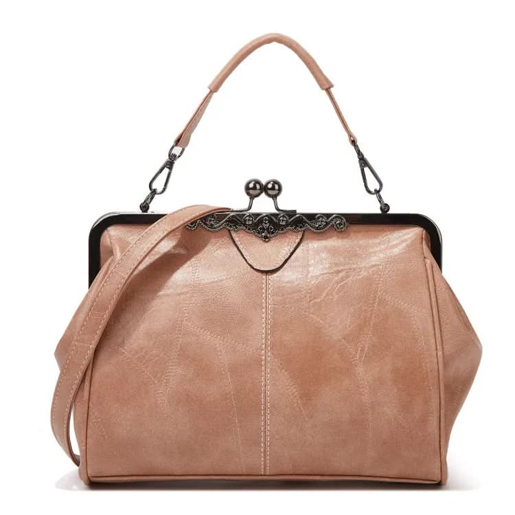 Vintage Buckle Handbags Adjustable Crossbody Bag Bag Pleasures and Sins Apricot