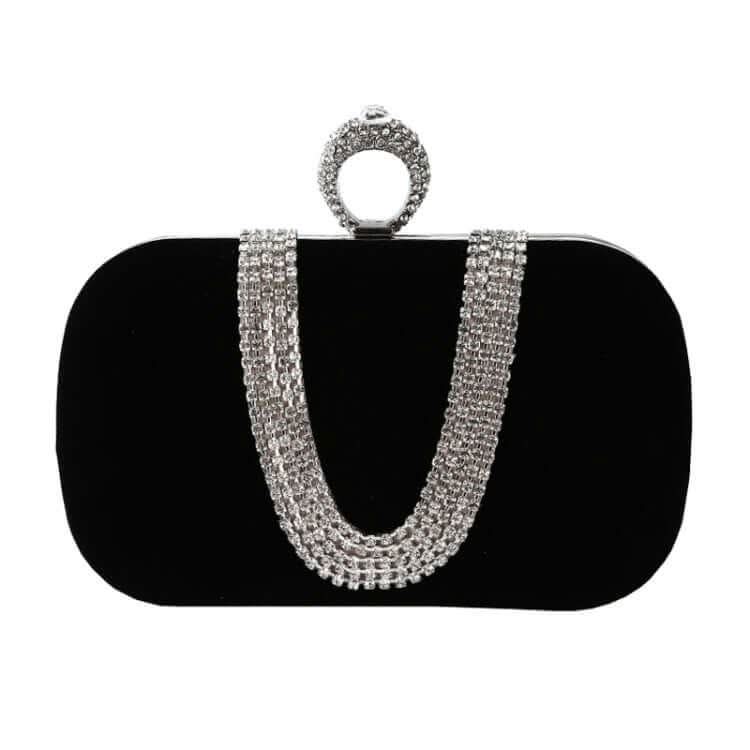 Embellished Evening Bag Ladies Banquet Evening Clutch Bag Bag Pleasures and Sins Black