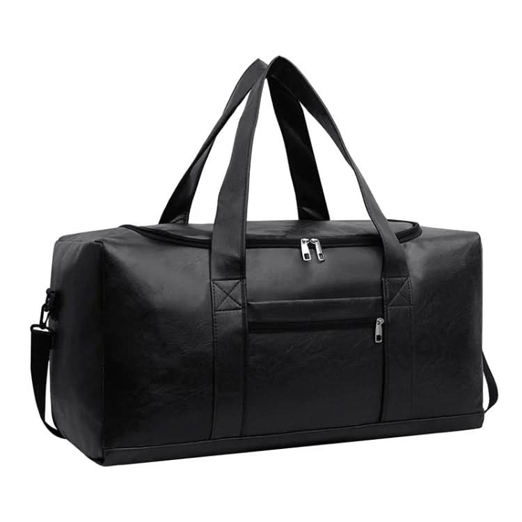 Large-capacity Men's Short Trip Waterproof Luggage Bag Bag Pleasures and Sins Small Black