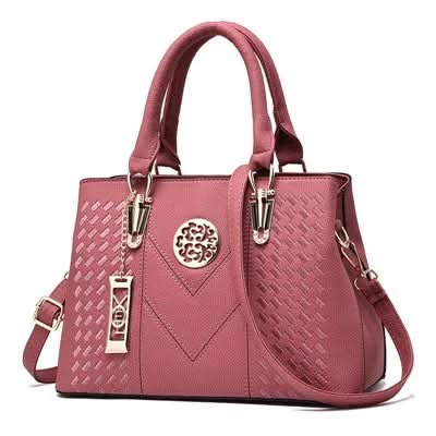 Embroidered Womens Messenger Bag Handbag Bag Pleasures and Sins Pink
