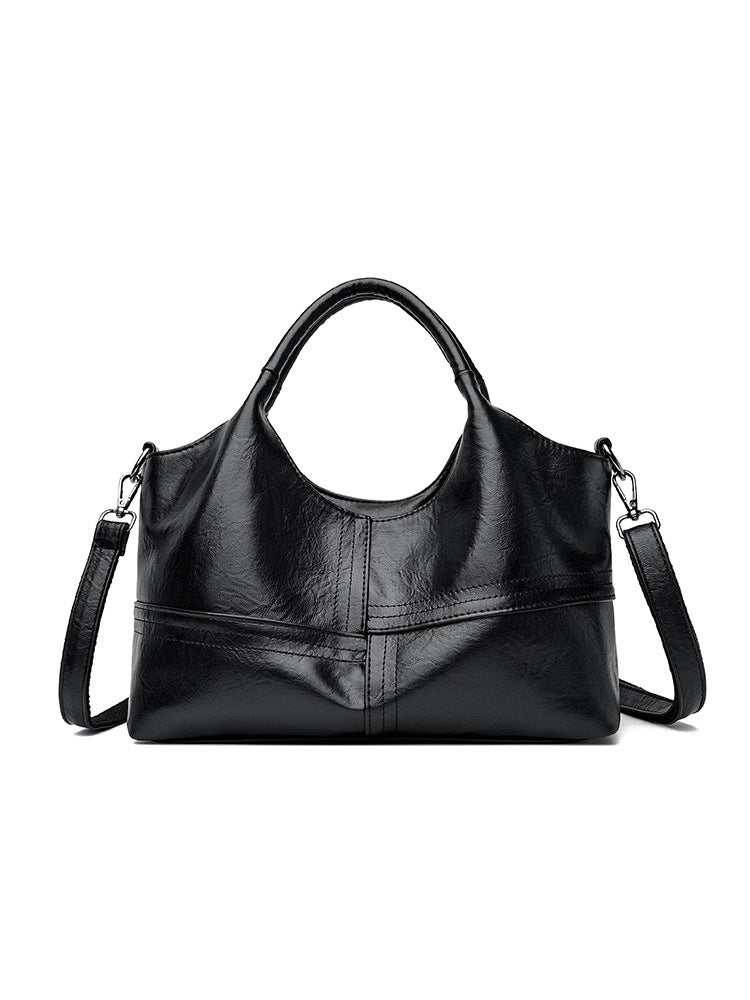 Soft Leather Handbag Women's Lightweight Large Capacity Crossbody Bag
