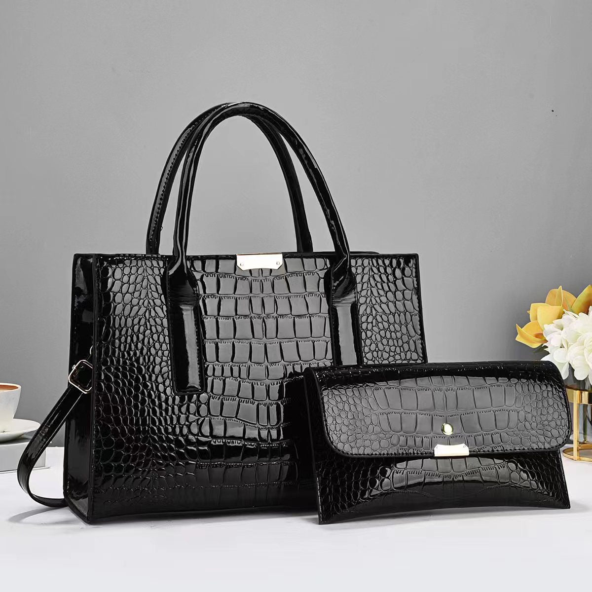 Stone Pattern Fashion Trend Large-capacity Crossbody Bag and Purse