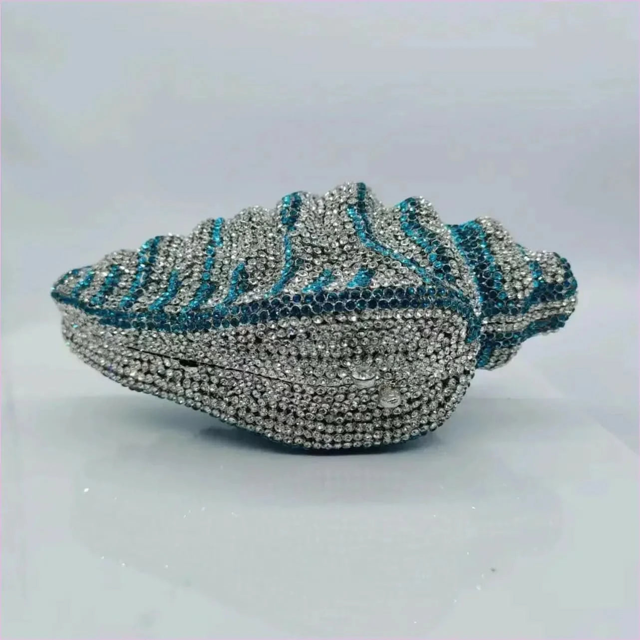 Conch Shape Rhinestone Customised Dinner Clutch Bag for Elegant Events - Pleasures and Sins