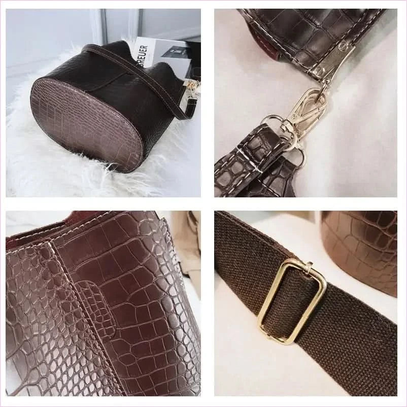 Crocodile Crossbody Bag for Women in Luxurious Style - Pleasures and Sins