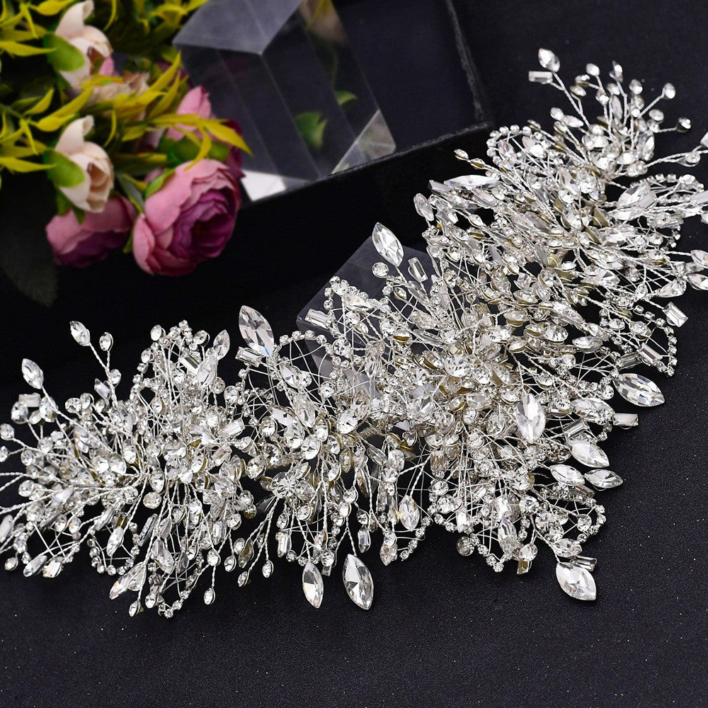 Bridal Full Head Luxury Crystal Wedding Tiara Crown Pleasures and Sins Headgear