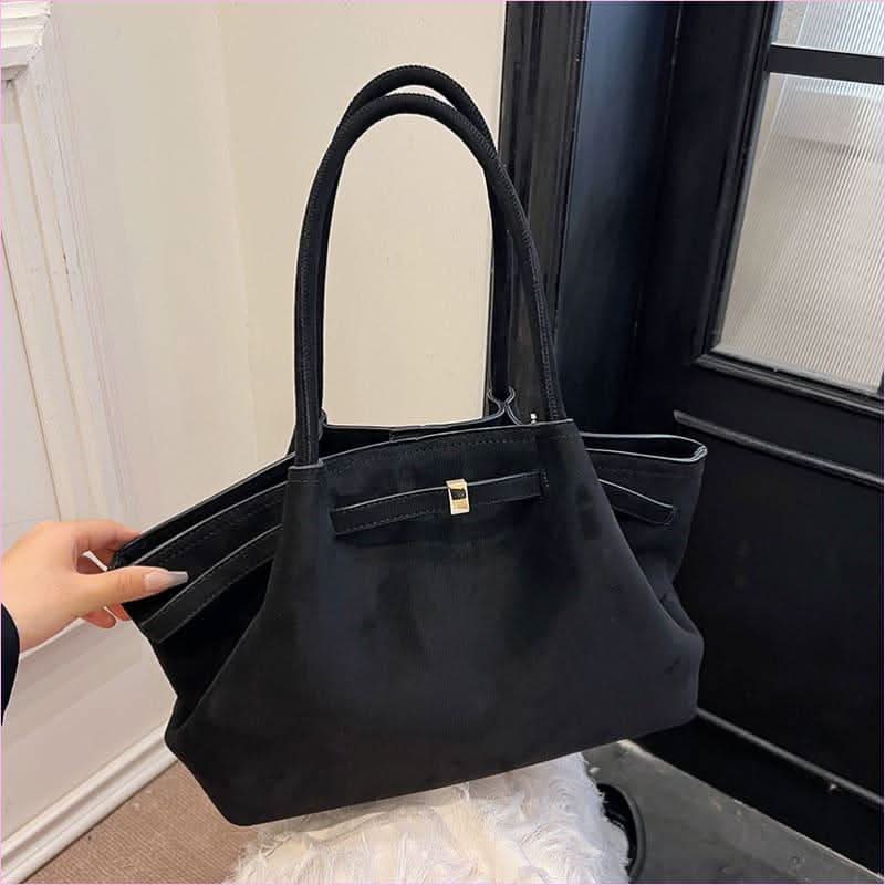 Elegant Suede Tote Bag with Impressive Large Capacity for Modern Women - Pleasures and Sins