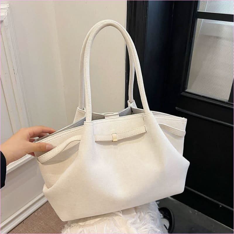 Elegant Suede Tote Bag with Impressive Large Capacity for Modern Women - Pleasures and Sins