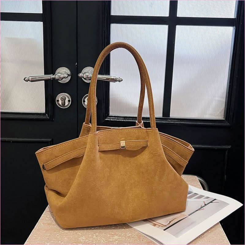 Elegant Suede Tote Bag with Impressive Large Capacity for Modern Women - Pleasures and Sins