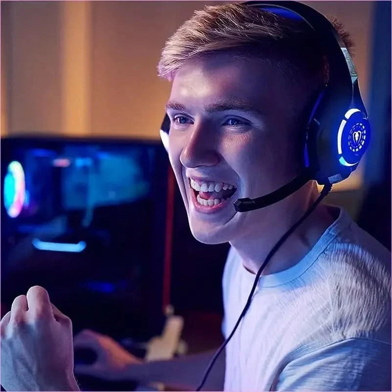 Futuristic Rgb Earphones with Noise-cancelling Mic for Gaming - Pleasures and Sins