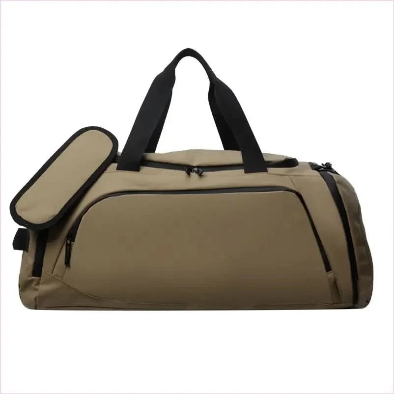 Gray Men's Waterproof Oxford Travel Duffel Bag with Compartments - Pleasures and Sins