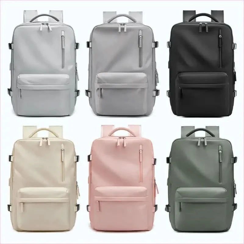 Gray Waterproof 18 Inch Extendable Laptop School Backpack with Usb - Pleasures and Sins