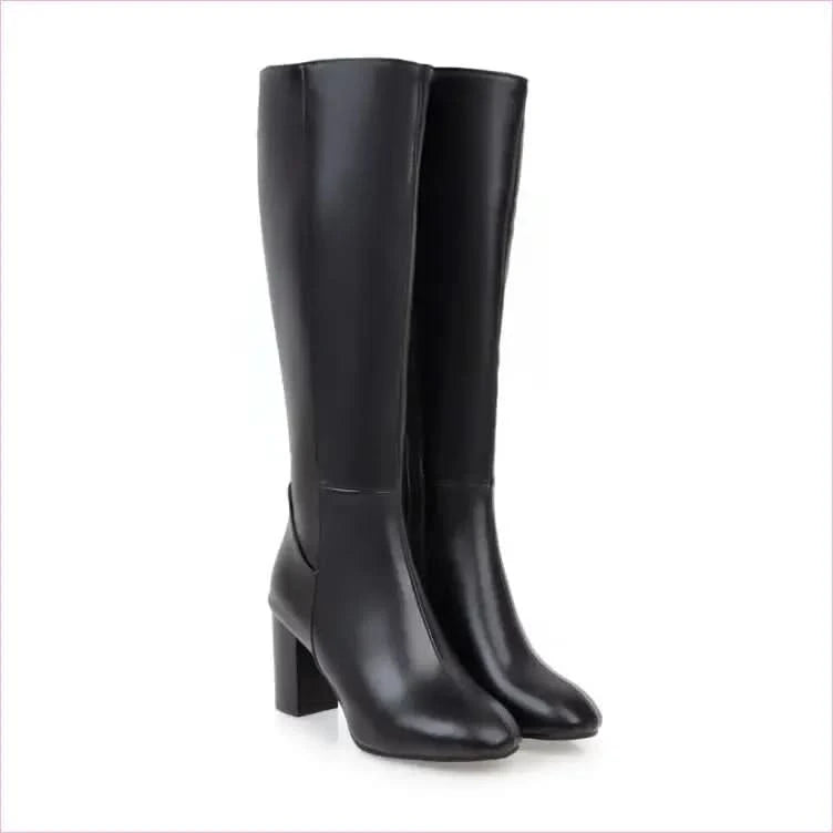 High-heeled Knee High Boots in Women’s British Style - Pleasures and Sins