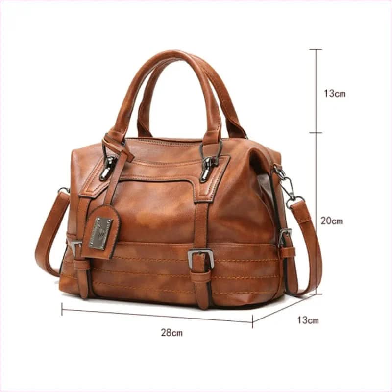 Ladies Casual Handbag with Solid Color Options and Shoulder Strap Bag Design - Pleasures and Sins