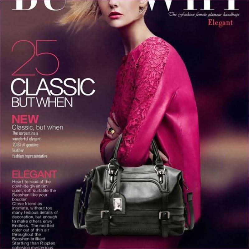 Ladies Casual Handbag with Solid Color Options and Shoulder Strap Bag Design - Pleasures and Sins