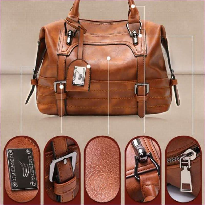 Ladies Casual Handbag with Solid Color Options and Shoulder Strap Bag Design - Pleasures and Sins