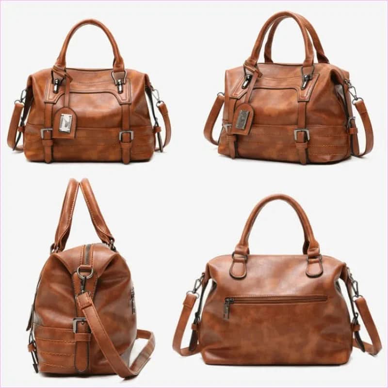 Ladies Casual Handbag with Solid Color Options and Shoulder Strap Bag Design - Pleasures and Sins