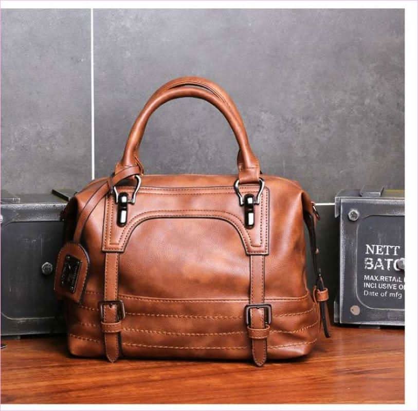 Ladies Casual Handbag with Solid Color Options and Shoulder Strap Bag Design - Pleasures and Sins