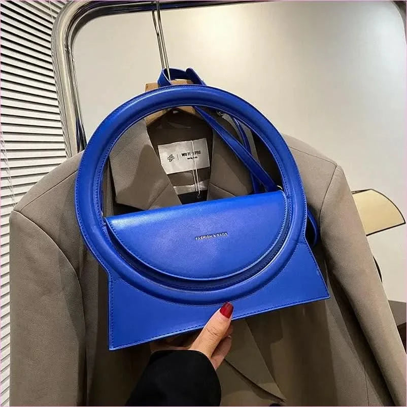 Ladies Circle Handle Designer Handbag Versatile Retro Shoulder Crossbody Bag - Pleasures and Sins