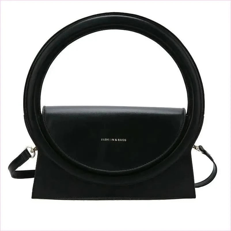 Ladies Circle Handle Designer Handbag Versatile Retro Shoulder Crossbody Bag - Pleasures and Sins
