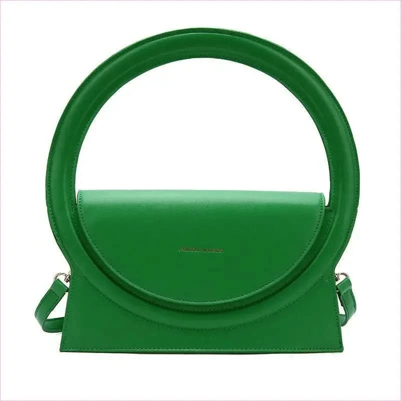 Ladies Circle Handle Designer Handbag Versatile Retro Shoulder Crossbody Bag - Pleasures and Sins