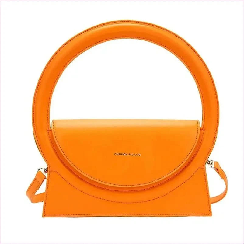 Ladies Circle Handle Designer Handbag Versatile Retro Shoulder Crossbody Bag - Pleasures and Sins