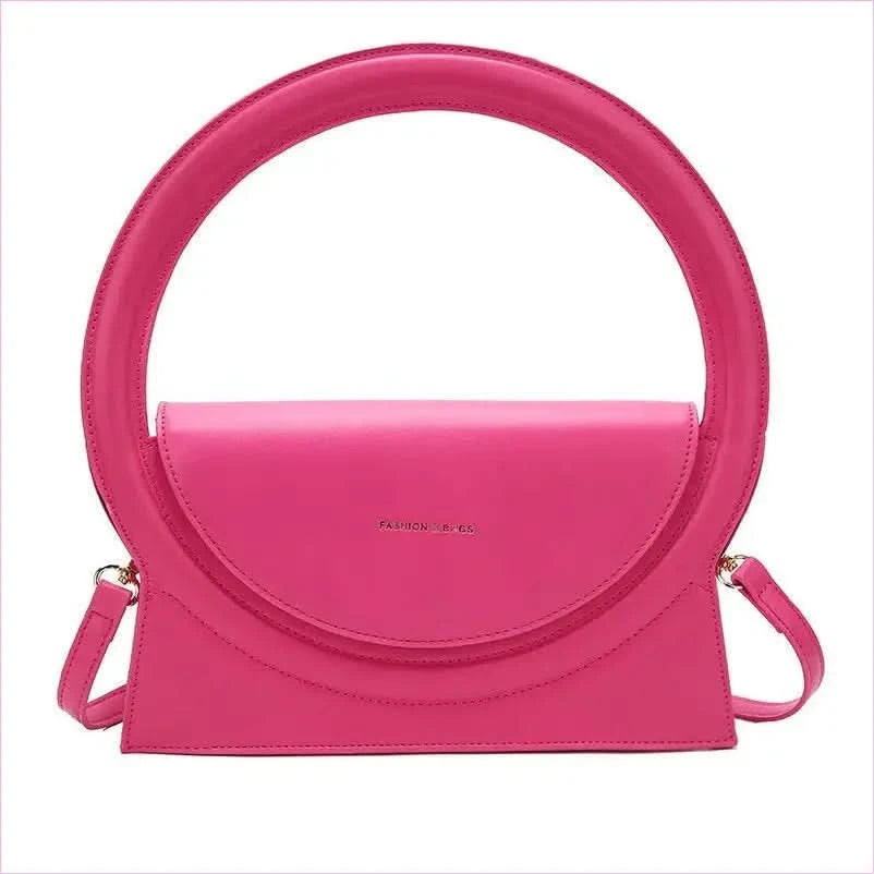 Ladies Circle Handle Designer Handbag Versatile Retro Shoulder Crossbody Bag - Pleasures and Sins