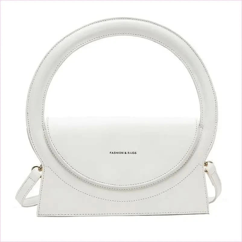 Ladies Circle Handle Designer Handbag Versatile Retro Shoulder Crossbody Bag - Pleasures and Sins