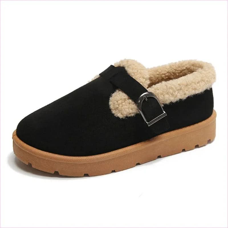 Ladies Thick Sole Fleece-lined Ugg Style Snow Boots for Winter Warmth - Pleasures and Sins
