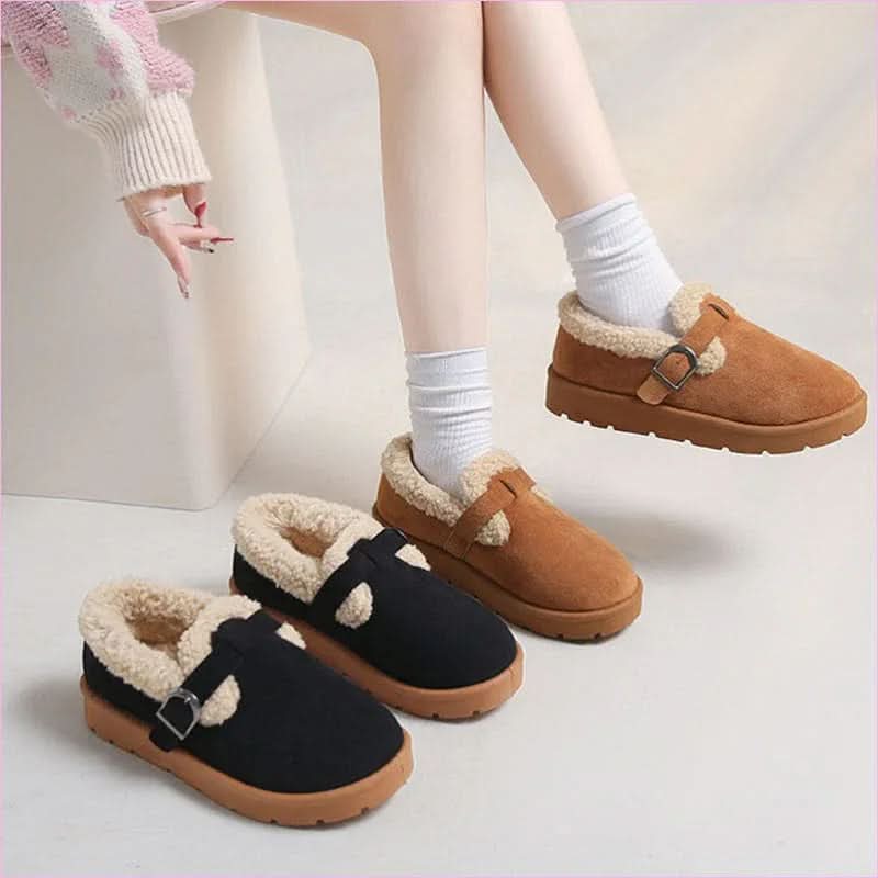 Ladies Thick Sole Fleece-lined Ugg Style Snow Boots for Winter Warmth - Pleasures and Sins