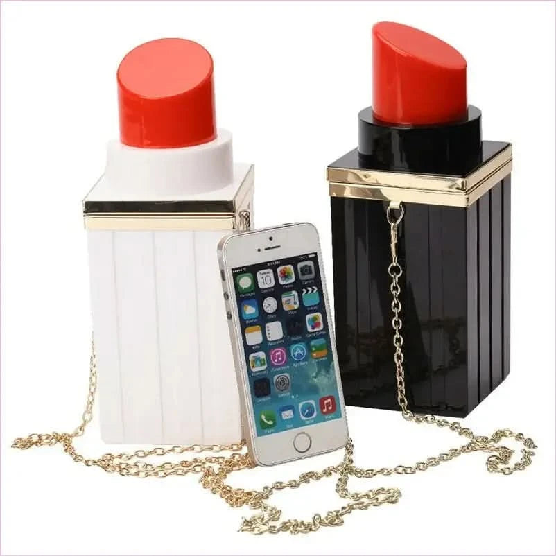 Lipstick Shape Hand Shoulder Evening Bag for Luxe Style - Pleasures and Sins