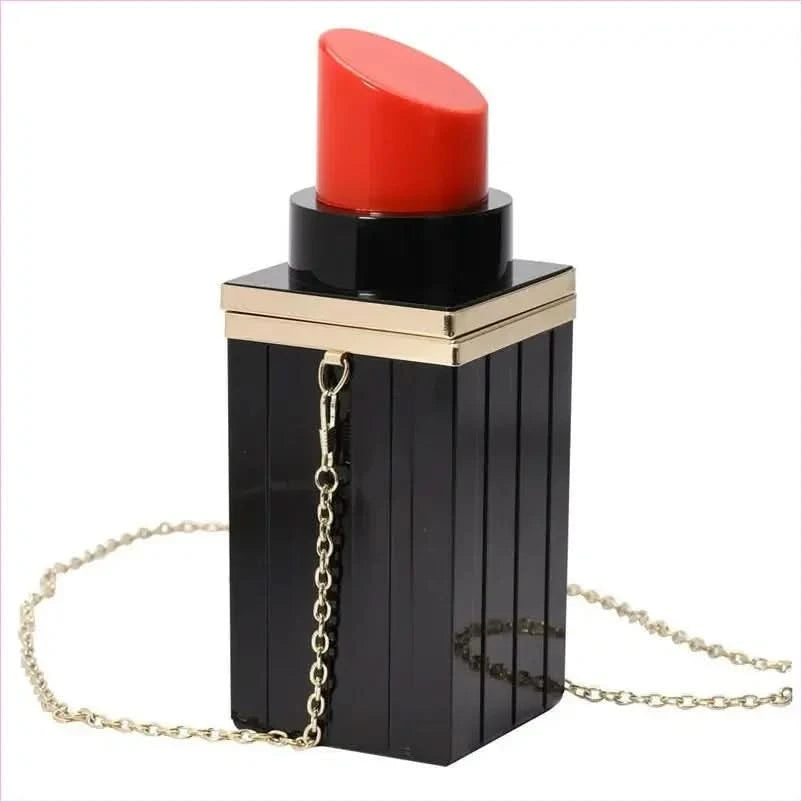 Lipstick Shape Hand Shoulder Evening Bag for Luxe Style - Pleasures and Sins