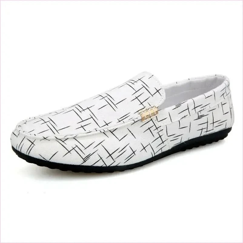 Men Loafers in Light Canvas for Casual Spring Style - Pleasures and Sins