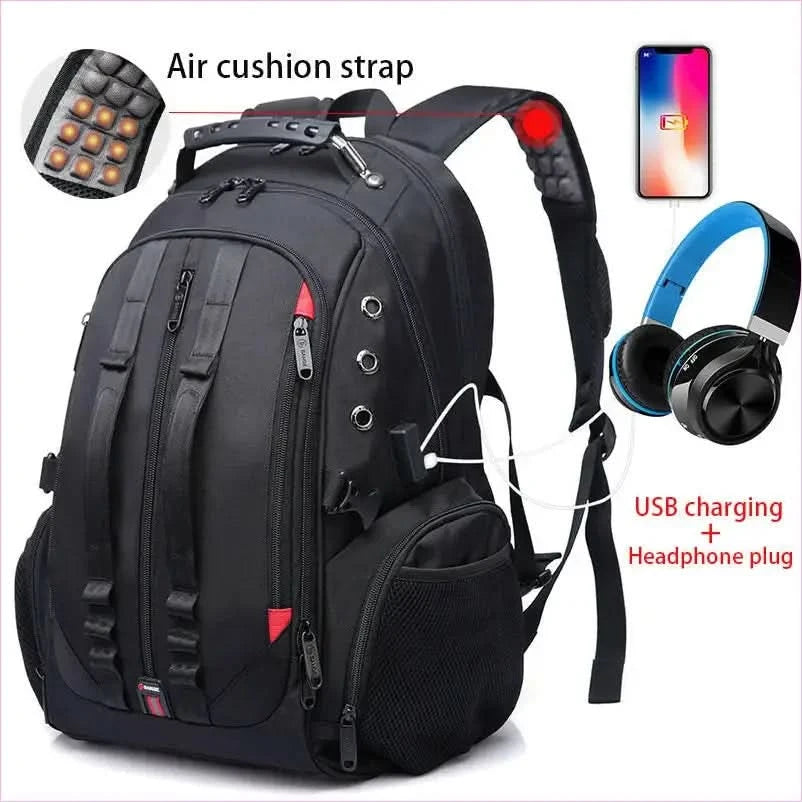 Mens 45l Laptop Usb Anti-theft Travel Backpack - Pleasures and Sins