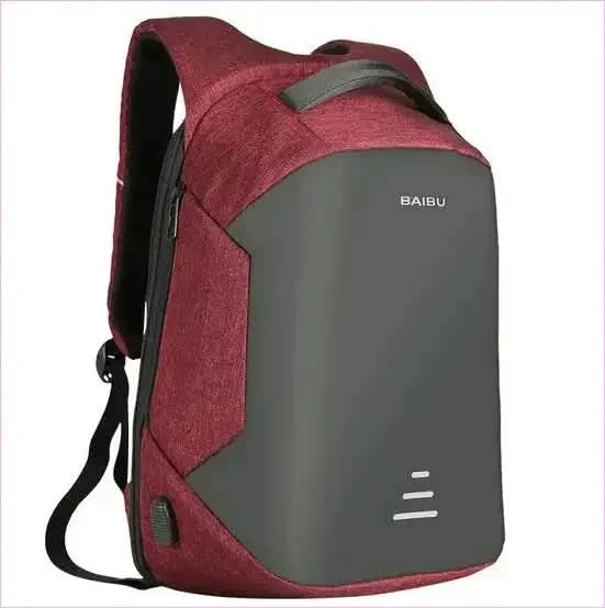 Men's Anti-theft Laptop Backpack with Usb Charging Port - Pleasures and Sins