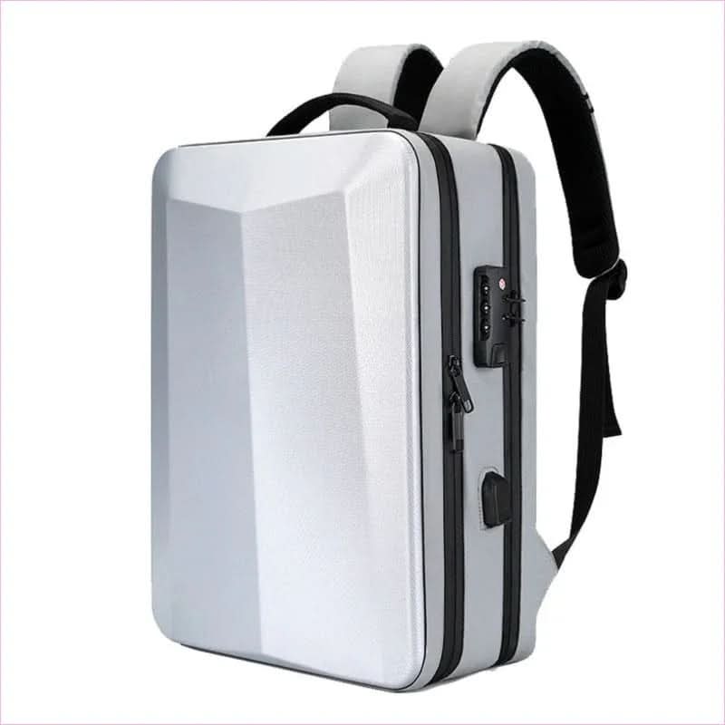 Men's Business Usb Travel Backpack with Multi Layer Usb Design - Pleasures and Sins