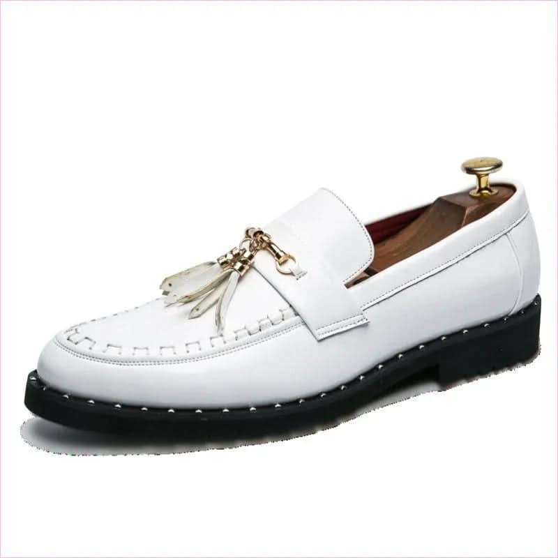 Mens Pointed Toe Casual Faux Leather Moccasin Shoes - Pleasures and Sins