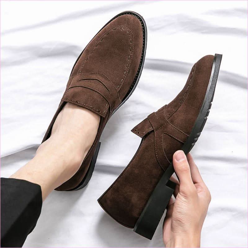 Men's Pointed Toe Casual Suede Moccasins for Everyday Style - Pleasures and Sins