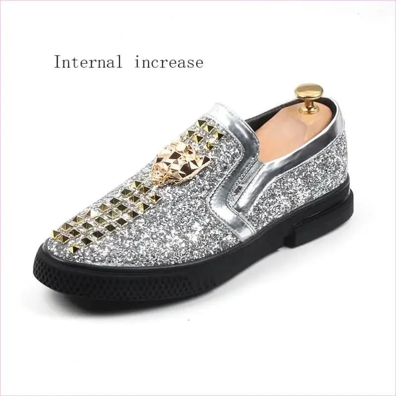 Mens Sequin Wedding Shoes Subtle Stud Detailing Increased Style - Pleasures and Sins