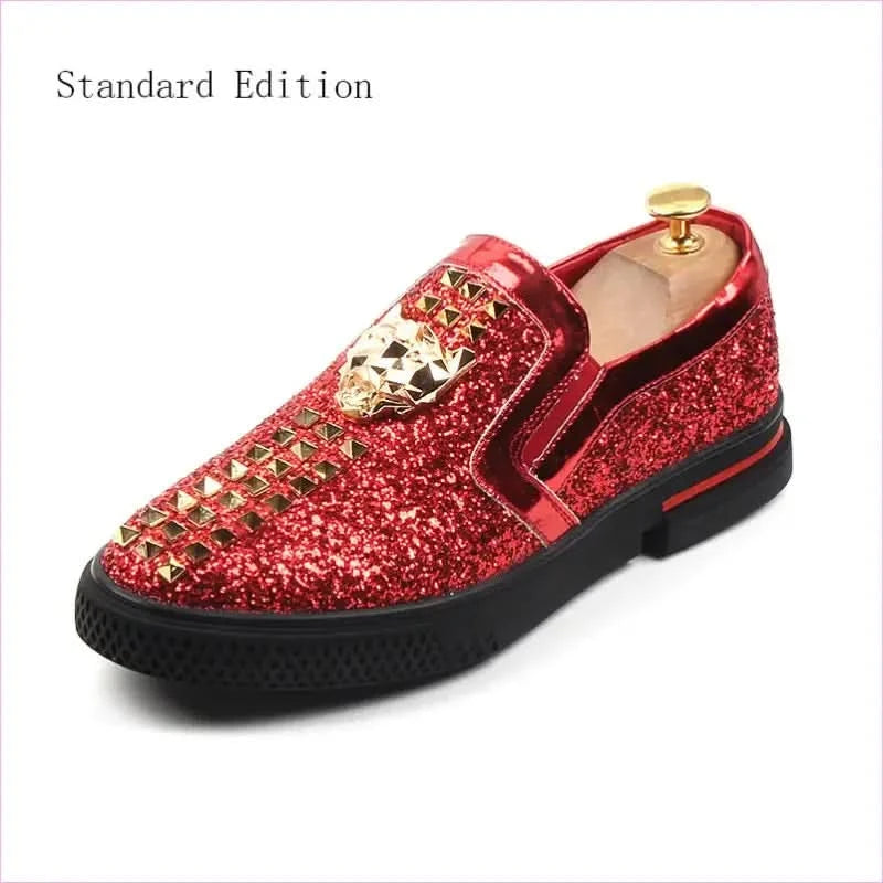 Mens Sequin Wedding Shoes Subtle Stud Detailing Increased Style - Pleasures and Sins