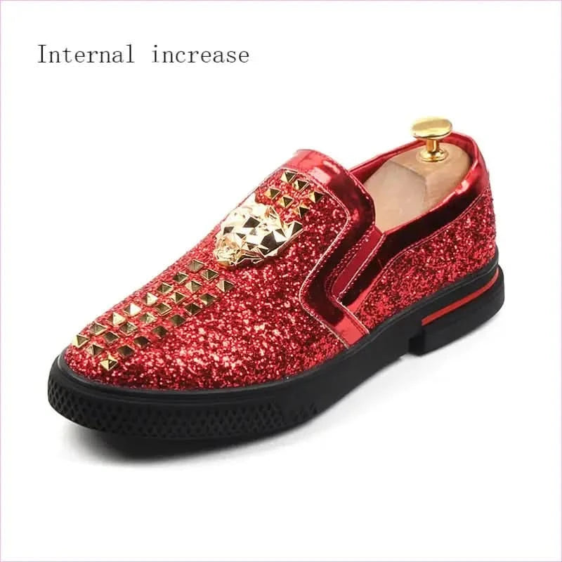 Mens Sequin Wedding Shoes Subtle Stud Detailing Increased Style - Pleasures and Sins