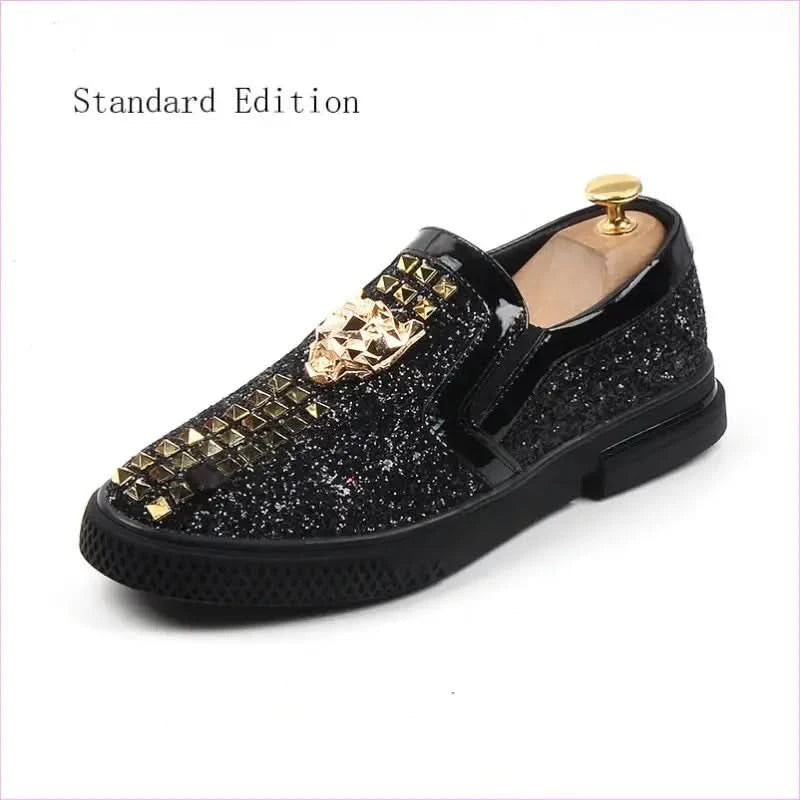Mens Sequin Wedding Shoes Subtle Stud Detailing Increased Style - Pleasures and Sins