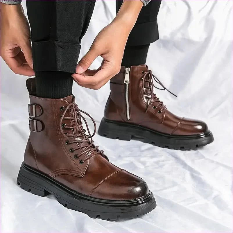 Mid-top Round Head Chelsea Men's Boots for Every Occasion - Pleasures and Sins