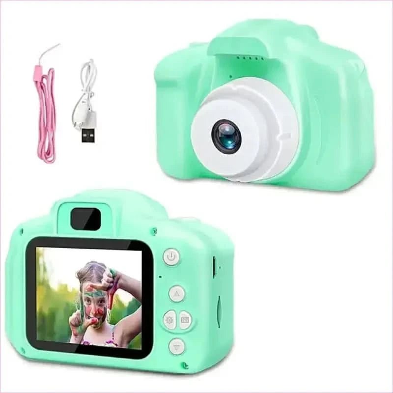 Mint Green Children's Mini Digital Camera with Projection Feature - Pleasures and Sins