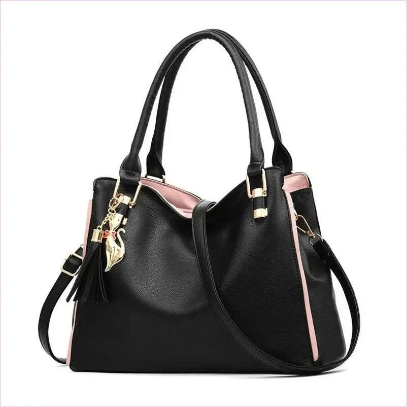 Navy Blue Fashionable Womens Large Capacity Handbag - Pleasures and Sins