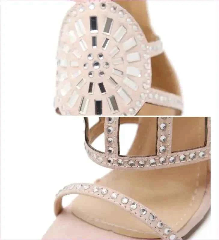 Ornate Open Toe Beaded Strappy Ankle Length Ladies Sandals - Pleasures and Sins