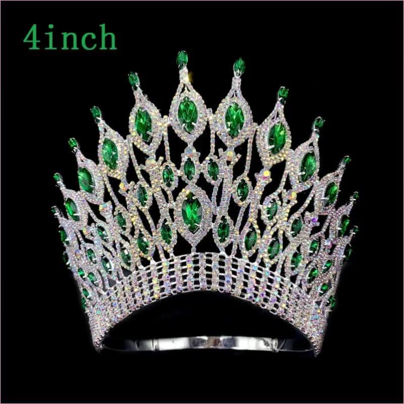Pink Gemstone Rhinestone Wedding Crown Tiara Hair Jewellery - Pleasures and Sins